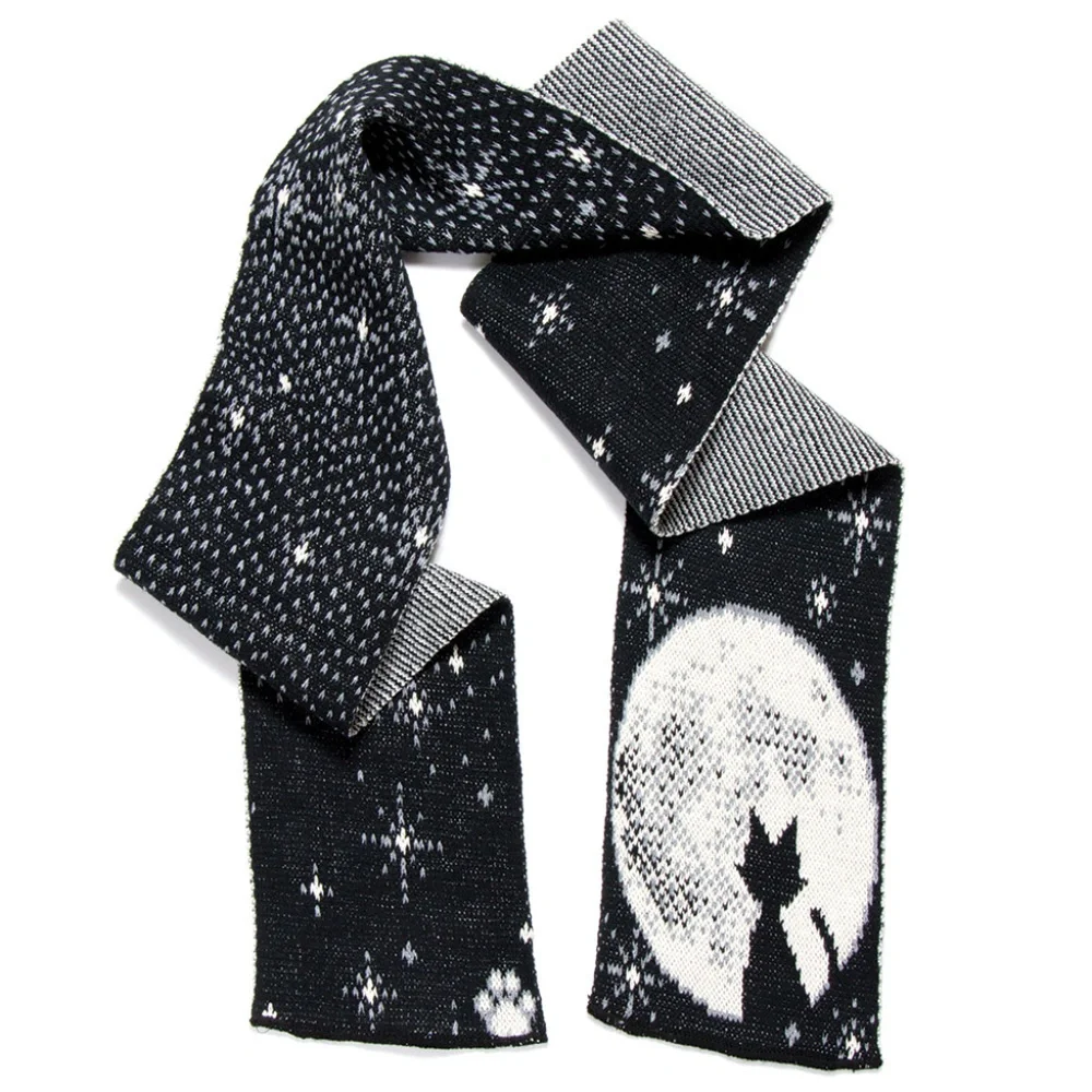 Moonlight Kitten Winter Scarf
